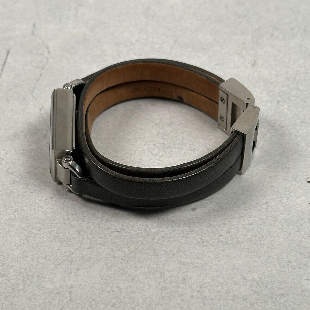 Fossil Watch Womens 15mm Rectangle Gray Multi Strap Band Silver Tone New Battery - Picture 5 of 10